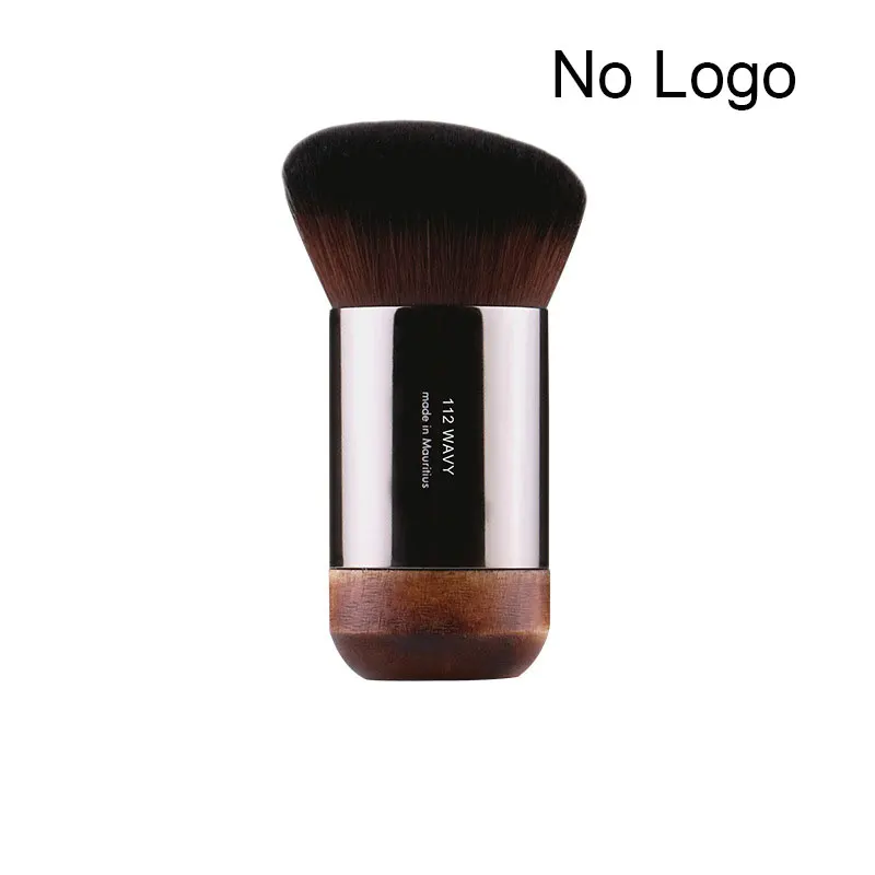 Портативная угловая плоская кисть для макияжа из натурального дерева