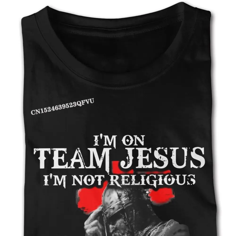 Футболка Knight Templar Я на команде с изображением Иисуса джентльменов американский