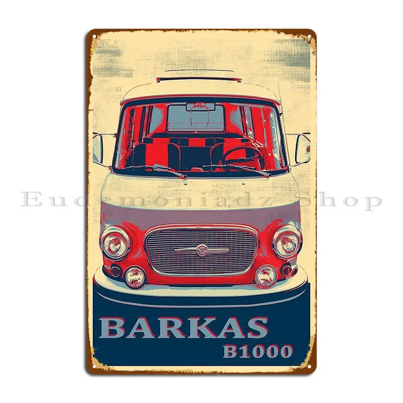 Gdr Van Barkas B1000 Металлический знак Персонализированные таблички для паба в пещере
