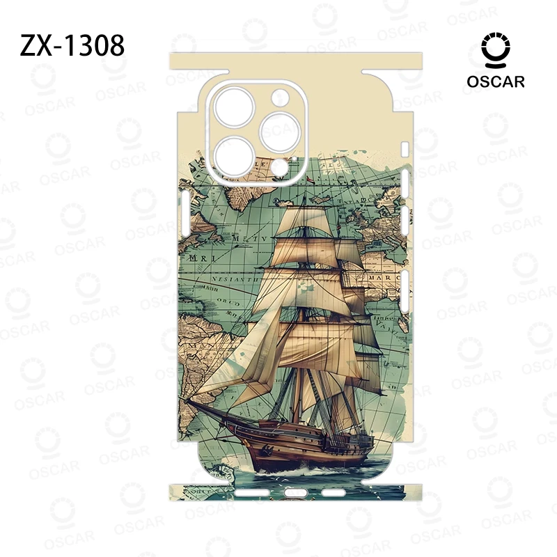 Обертка OscarSkinZ для iPhone 16 Pro Max, наклейка 15, 14 Plus, задняя пленка 13 12, мини-защитная наклейка, боковая рамка, задняя защита (art.: 3920cb32cdc81) - 3920cb32cdc81
