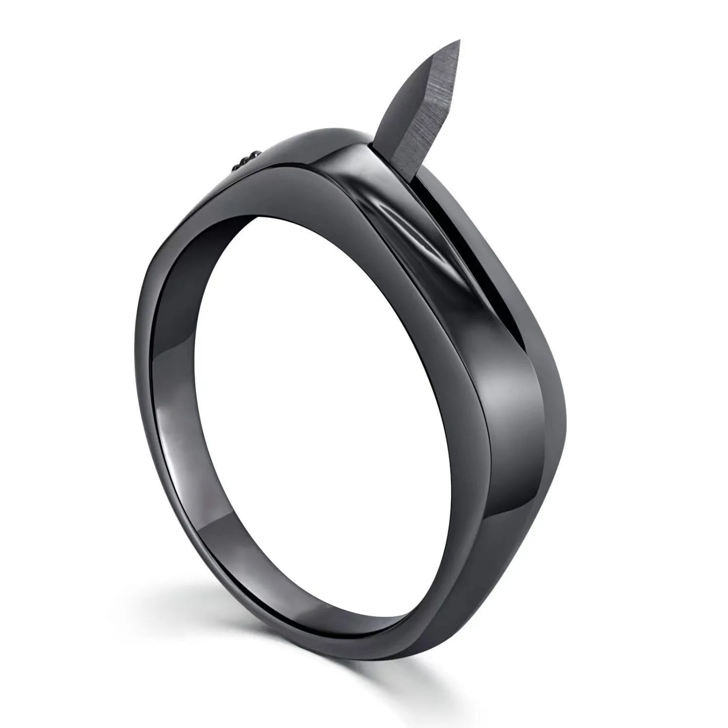 

Titanium Steel Self-defense Ring Couple Portable Multi-purpose Ring Knife Men and Women Self-defense Emergency Anti-wolf Weapon