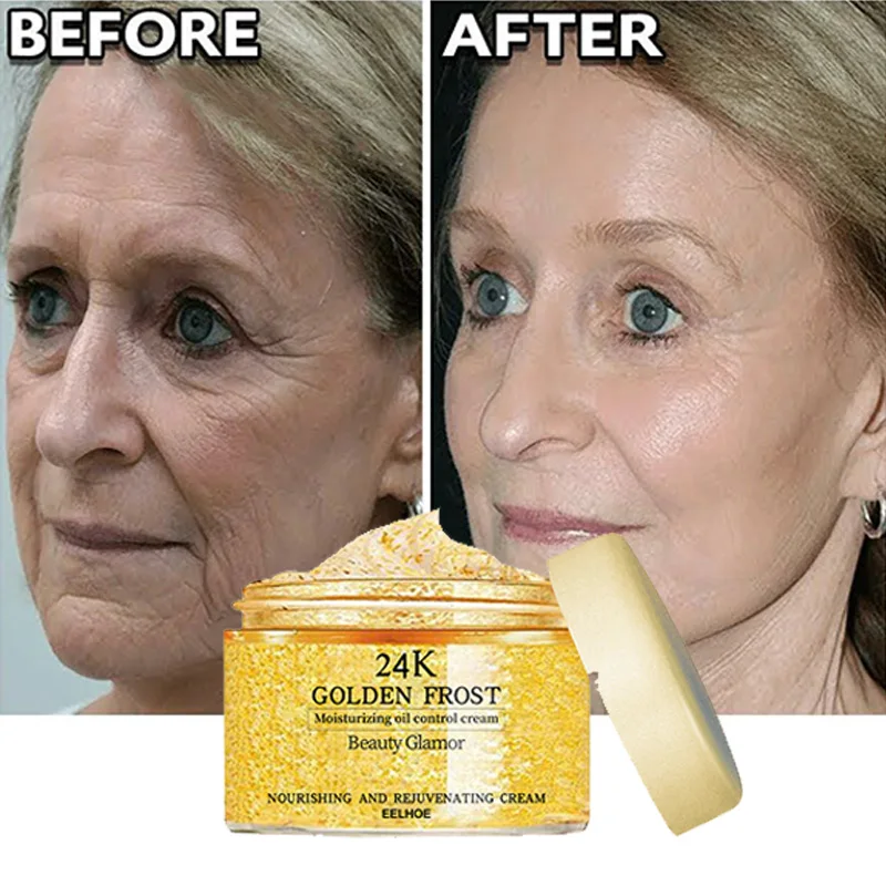 

24K Gold Remove Wrinkle Cream Firming Anti Aging Lifting Face Cream Fade Fine Line Wrinkles Whitening Brighten Facial Skin Care