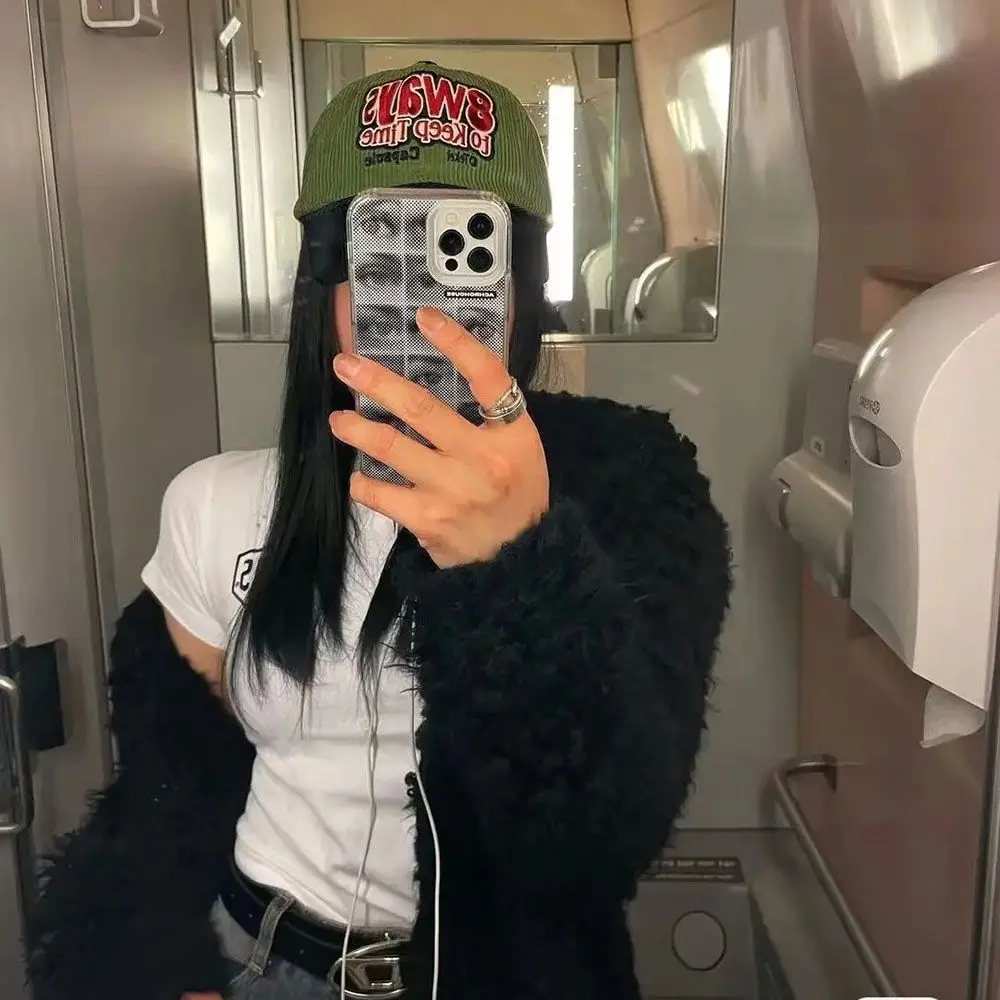 Модный чехол в Корейском стиле с крутыми глазами для телефона iPhone 16 15 14 13 12 11 Mini Pro