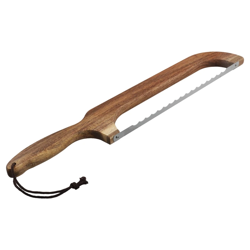 Нож для хлеба деревянный нож с луком домашнего зубчатый 16 5 дюйма резки