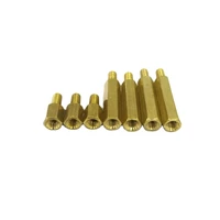 20pcs m325mm 6mm brass hex standoff pillar single head screw m3 screws