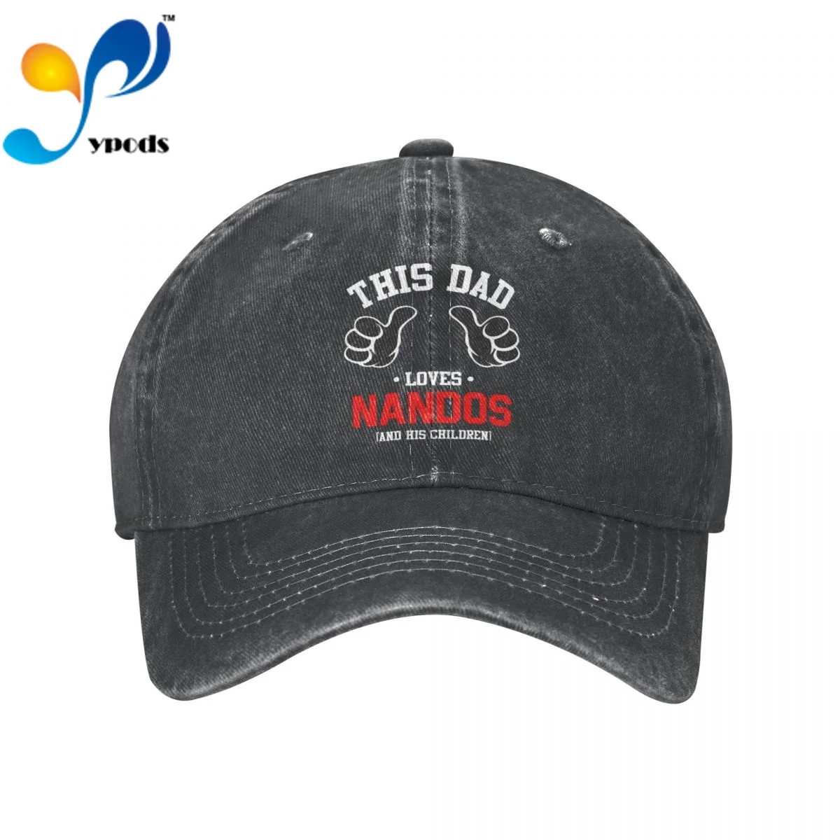 

New Brand Anime This Dad Loves Nandos And His Children Cartoon Styles Snapback Cap Cotton Baseball Cap Men Women Dad Hat Trucke
