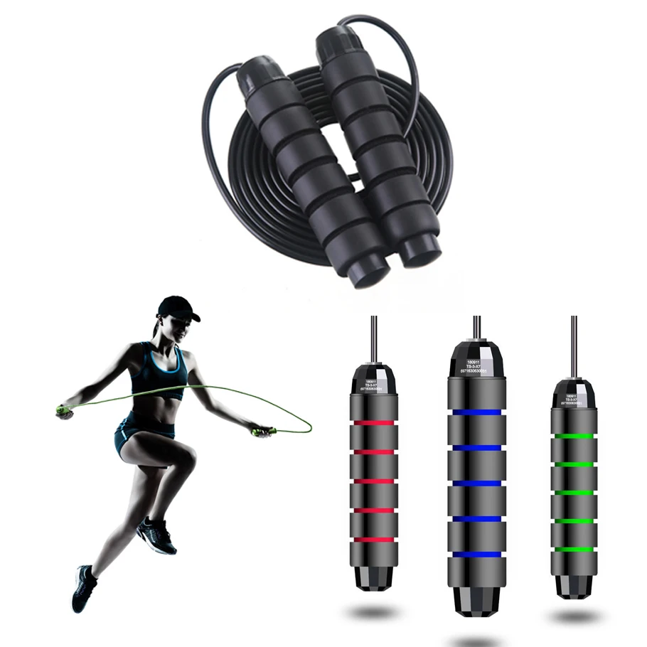 

Fitness Jumping Rope Adjustable Skipping Rope With Cable Foam Handle For Aerobic Exercise Speed Training Endurance Workout