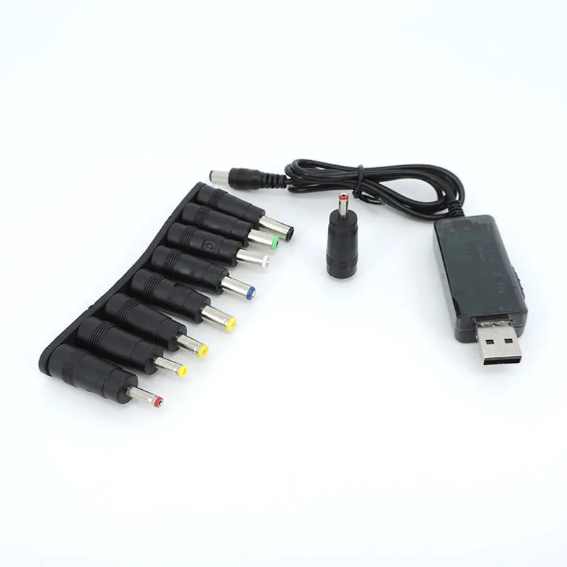 5 5x2 1 3 мм USB повышающая линия постоянного тока 9 в 12 В 8 контактов конвертер кабеля