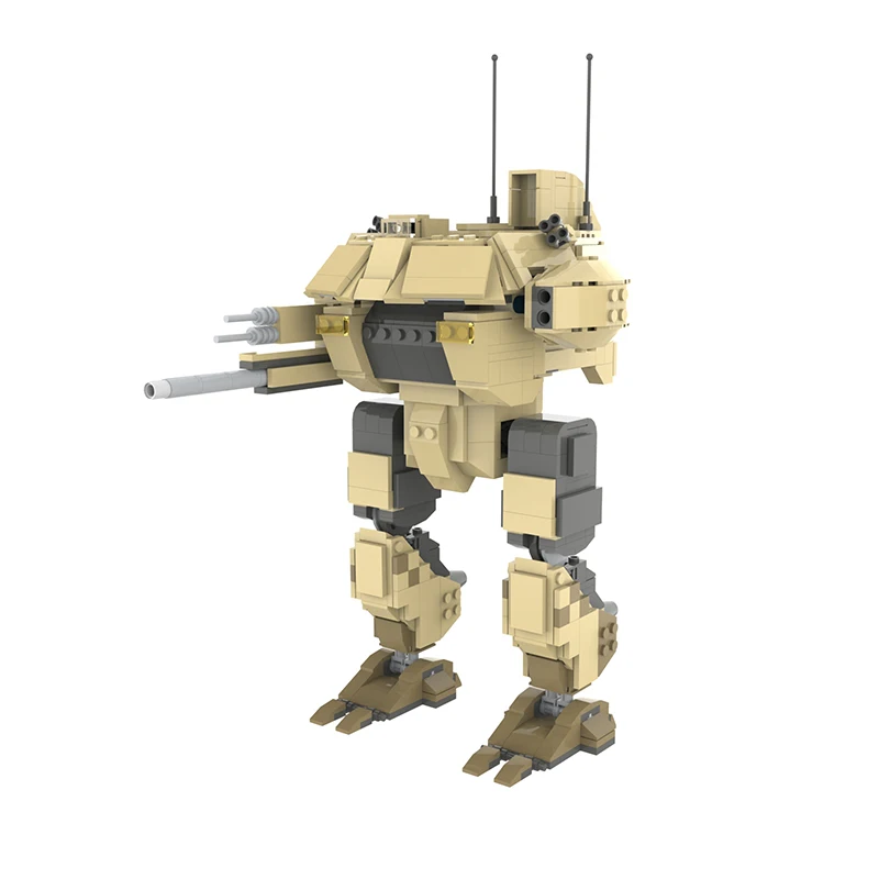 

MOC Battle Robot GDI Titan MK-1 (V3) Building Block Kit For Command And Conquer Desert Combat Walker Brick Model DIY Kid Toy