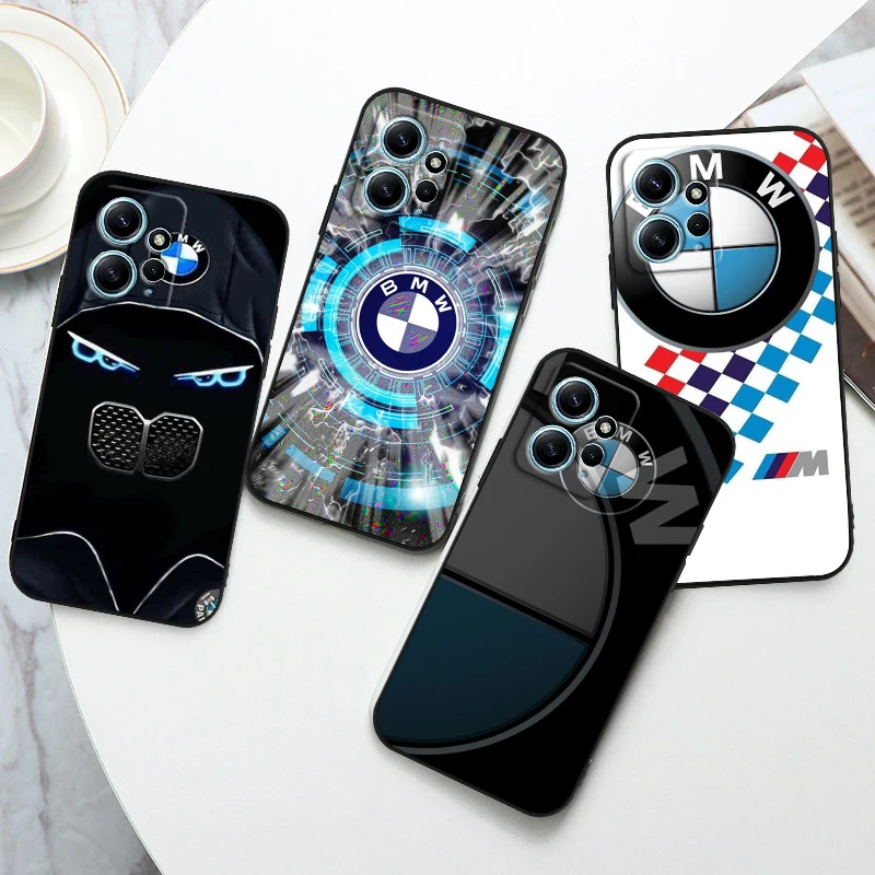 

Fashion Luxury Bmw Sports For Xiaomi Redmi Note 12 11 11T 10 9 8 7 6 5 4 Pro 5G 4G Silicone Soft TPU Shockproof Black Phone Case