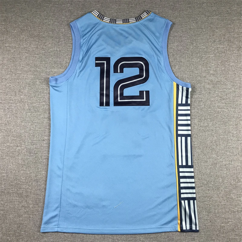 

Custom Basketball Jerseys NO 12 Ja Morant TShirts We Have Your Favorite Name Pattern Mesh Embroidery Sports See Product Video