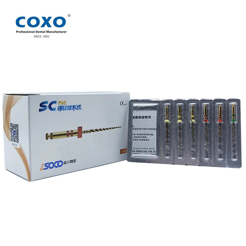 

COXO SOCO SC Pro эндофайл/Niti файлы стоматологические Беспроводные рабочие наконечники двигателя с тепловой активацией никелевый корневой канал терапия стоматологический инструмент