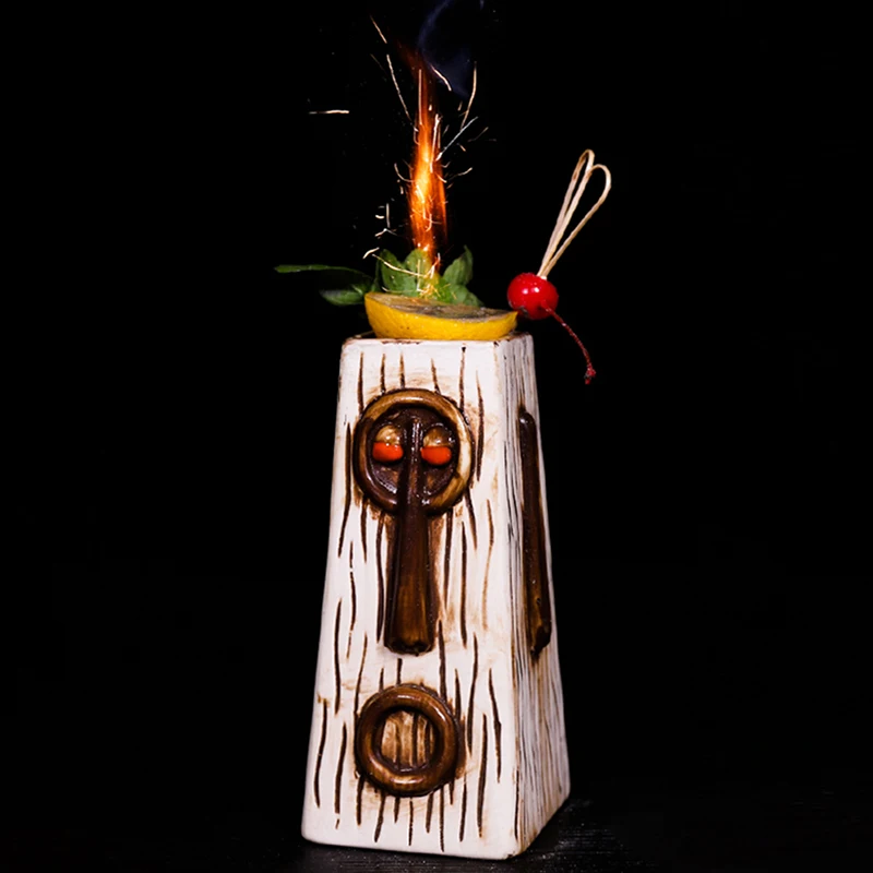Креативная керамическая кружка Tiki в стиле ретро креативная фарфоровая для пива