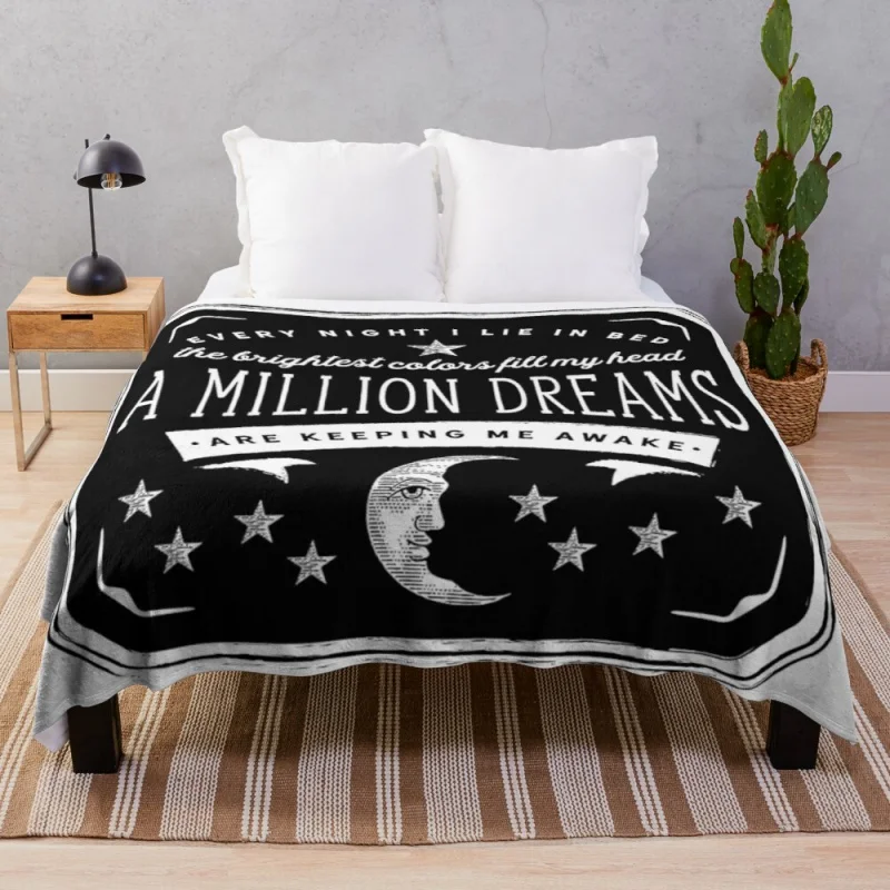 

A Million Dreams The Greatest Showman Thread Knitted Blanket Kpop Blanket Cover Throw Blanket 5 sizes/200x180cm