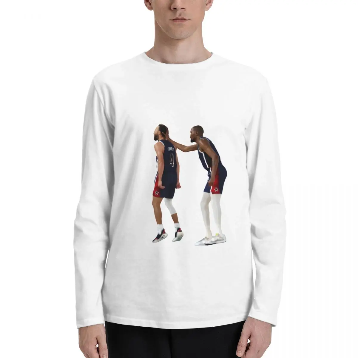 Лидер продаж футболка из высококачественного хлопка с длинным рукавом для