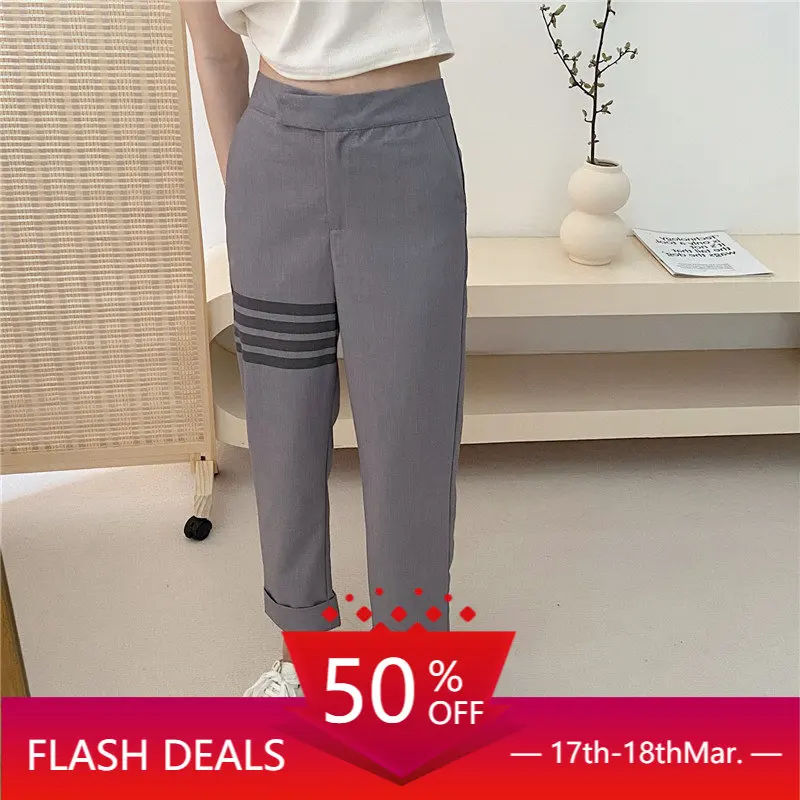 TB Casual Suit Pants Are Thin and High Waist Loose Casual Pants Harem Pencil Pants Women's Spring and Summer New All-match