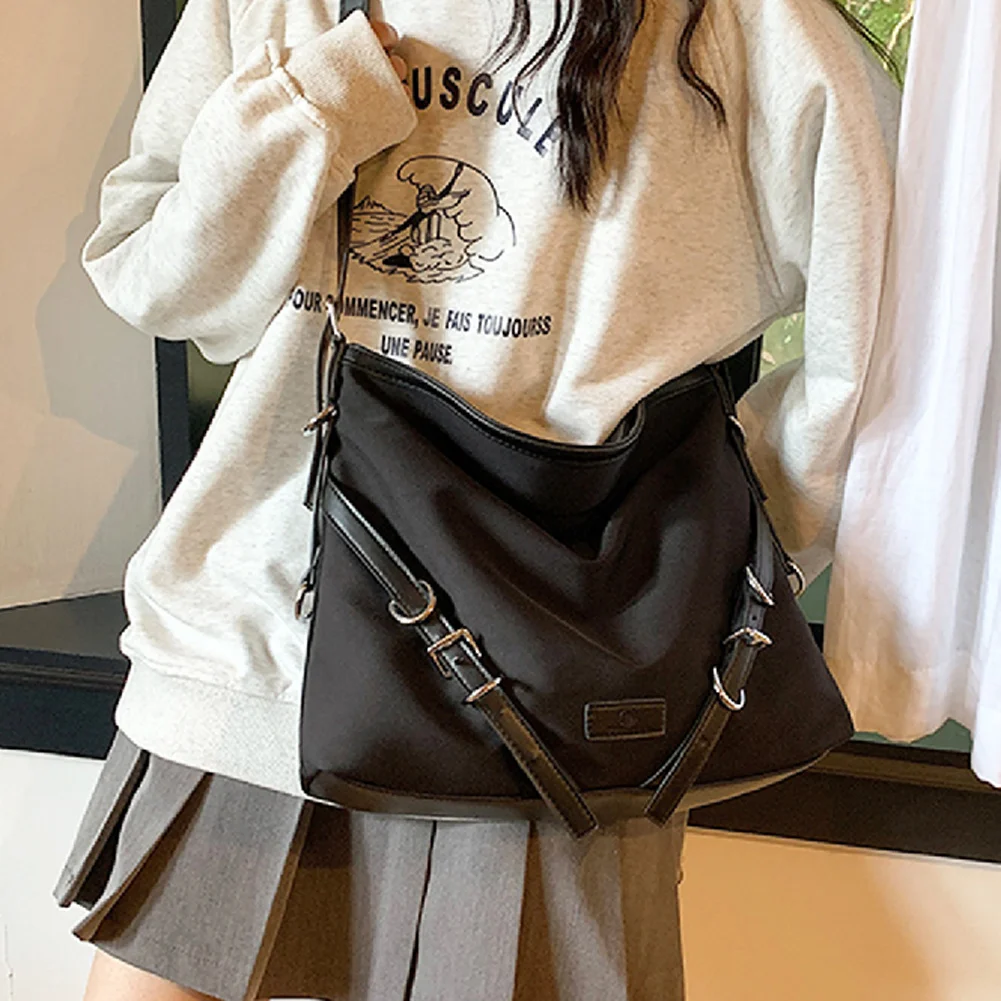 

Oxford Preppy Style Messenger Bag Belt Cross Tote Bag INS Fashion Bags For Women Shoulder Bag Design Girls Book Bag Shopper Bags