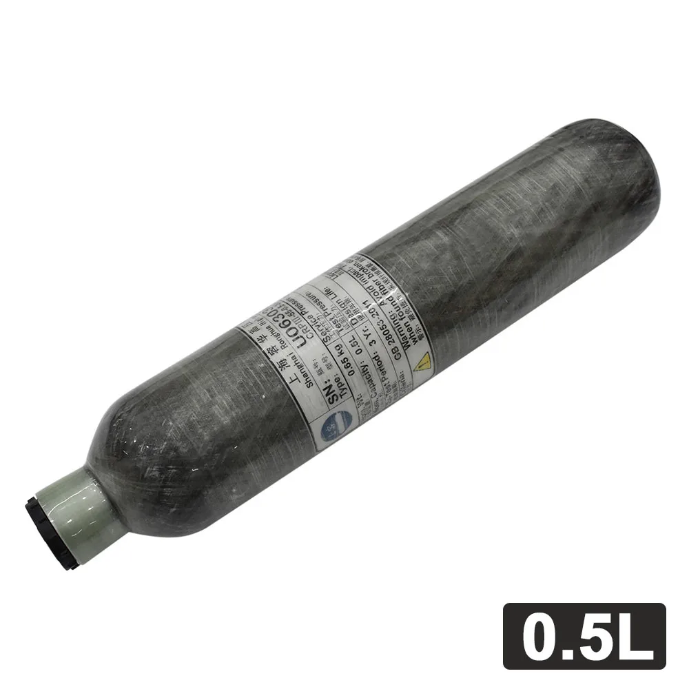 

4500PSI 300Bar 30MPA 0.5L 500CC 31Ci PCP Paintball Cylinder Carbon Fiber Tank Diving Scuba Cylinder Rifle Gun Airforce M18*1.5
