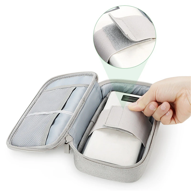 

Портативный органайзер для кабелей, Дорожный Чехол, сумка для аксессуаров, органайзер для цифровых гаджетов, сумка для хранения чехлов для ...