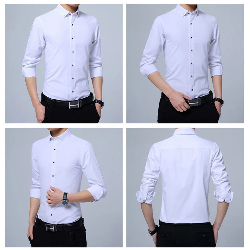 Men's Button-down Shirt Long Sleeve 