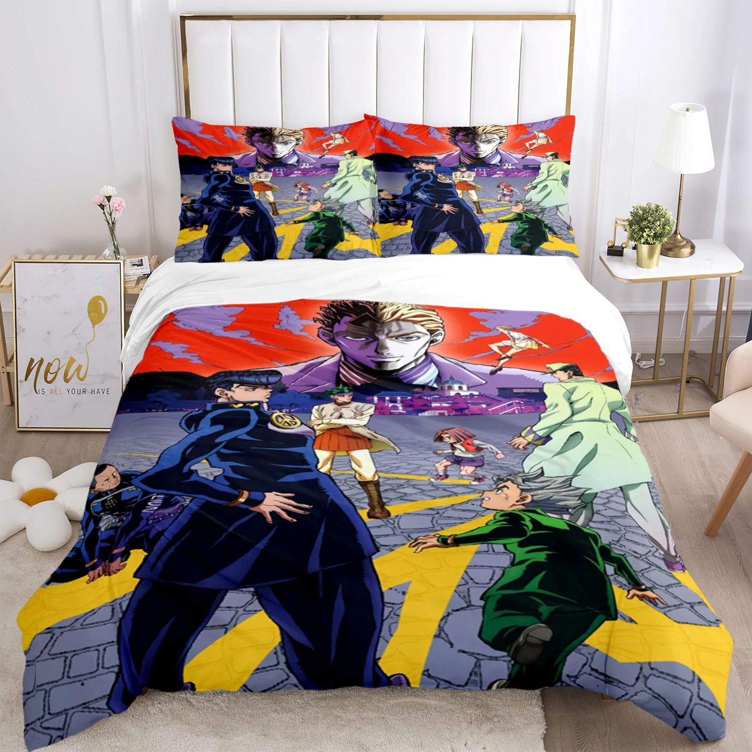 

jojo Digital Print Polyester Bedding Sets Child Kids Covers Boys Bed Linen Set for Teens bed stranger things comforter set