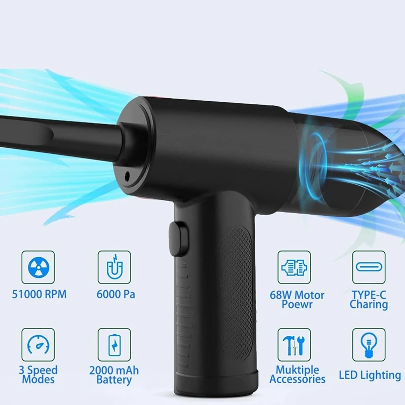 Пылесос со сжатым воздухом электрический пылесос и 2 в 1 3 скорости 100000