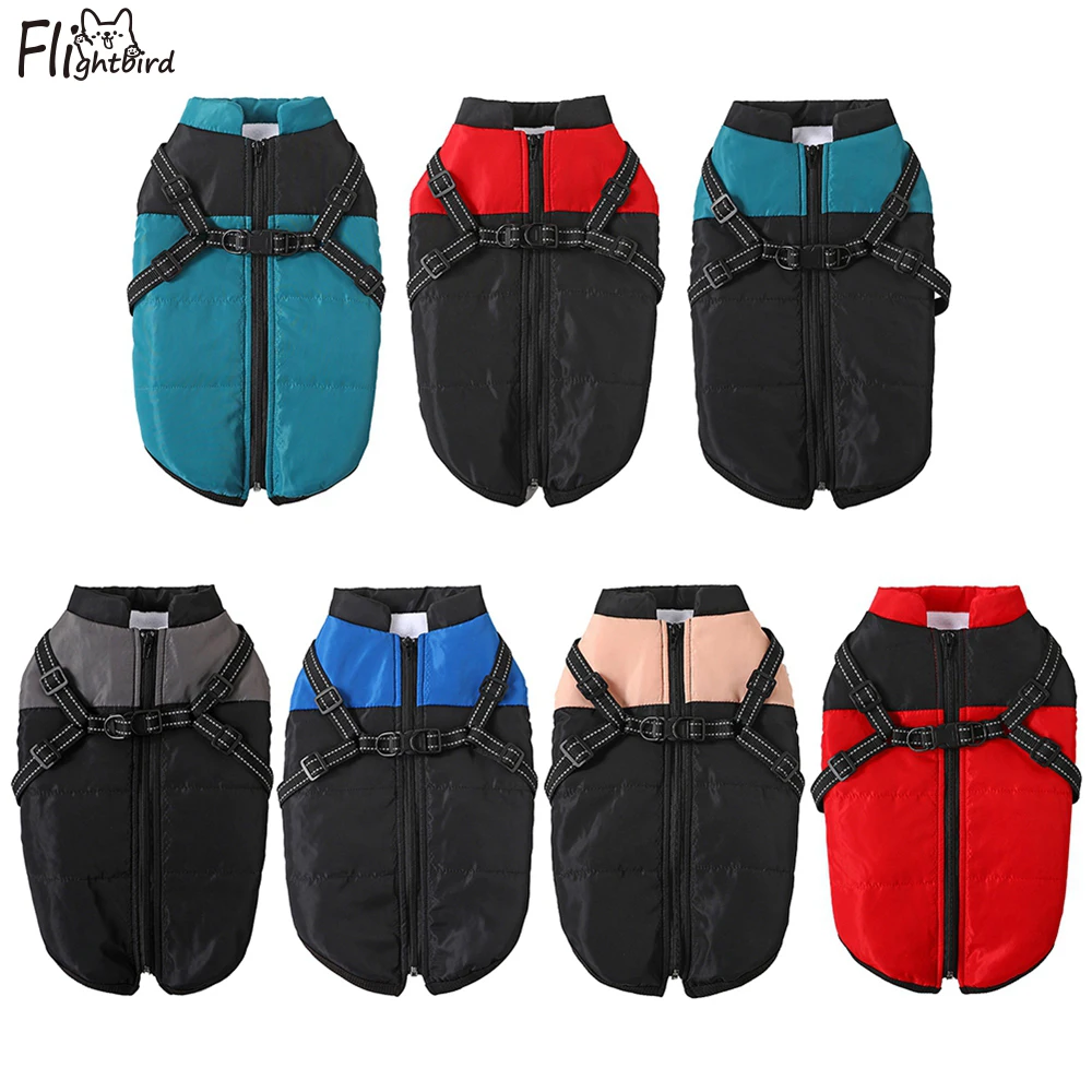 

Водонепроницаемый жилет для собак и щенков, светоотражающая зимняя теплая одежда для собак, мягкий жилет для домашних животных, одежда для ...