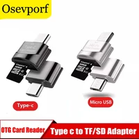 card reader micro usbtype c adapter memory cardreader sdtf otg micro sd tf phone connector usbc for pc samsung macbook huawei