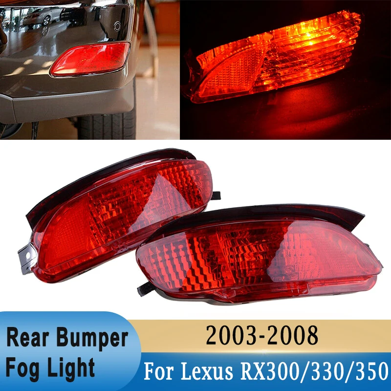 

Задний бампер автомобиля, фонари в сборе, задний противотуманный фонарь, отражатель для Lexus RX300 RX330 RX350 2003-2008, левый и правый задний сигнальный фонарь DRL