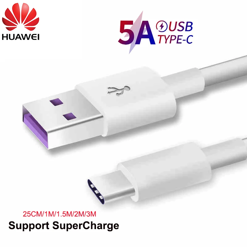 

Original Huawei 5A Type C USB Cable Super Charger Quick Charge Cable For P40 P30 Pro Lite Mate 20 30 Pro RS Honor 10 20 V20 V30