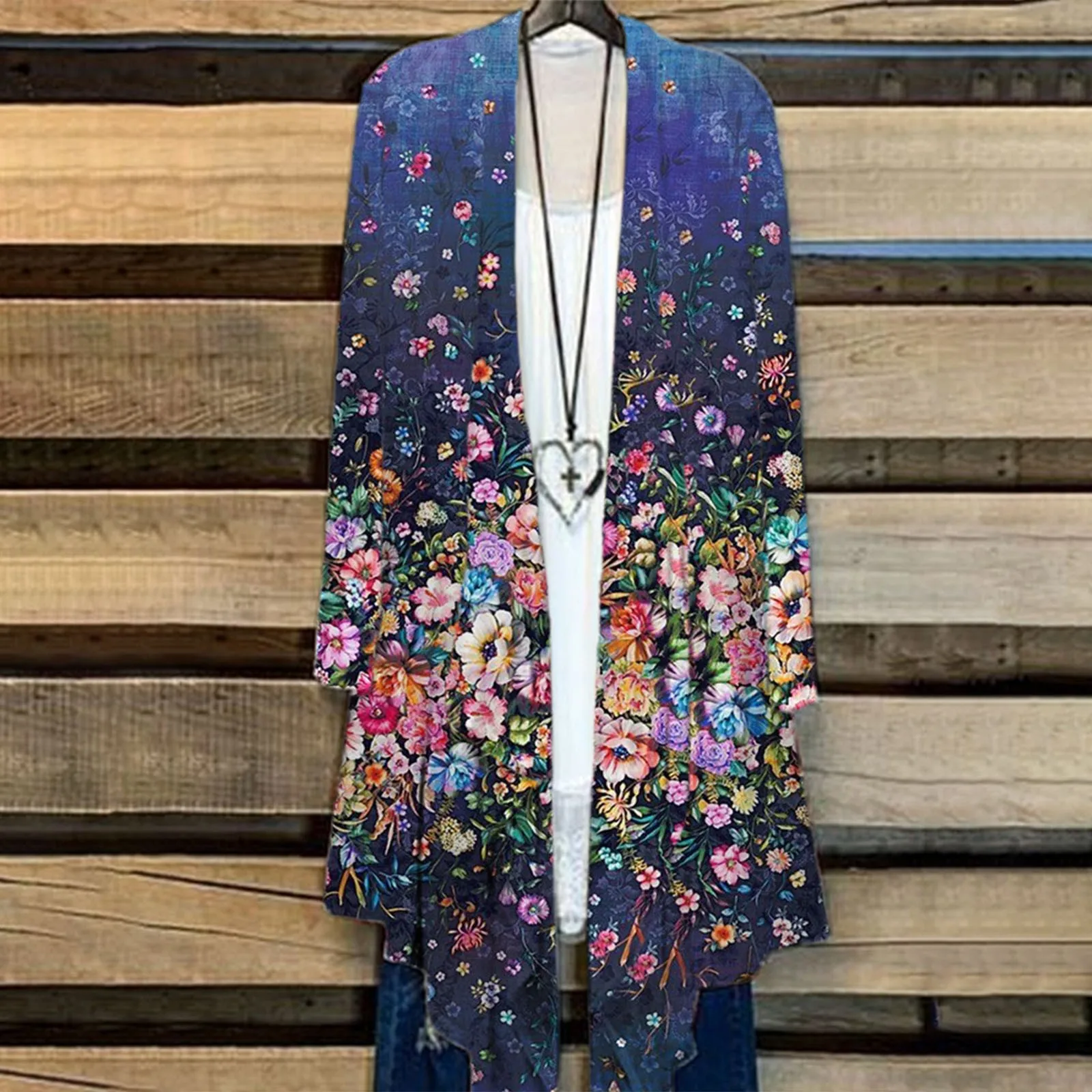 

Women Shirts Summer Long-sleeve Loose Shirt Vacation Holiday Tunic Lady Beach Wear Shawl Capes Bohemian Style Cover Up