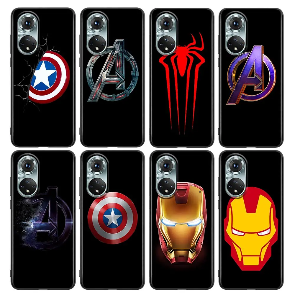 

Logo Of Marvel Heroes Phone Case for Honor 8X 9X Play 9A 20 21i 30i 50 60 X8 Nova 8i 9 SE Y60 Magic4 Pro Lite Silicone Case