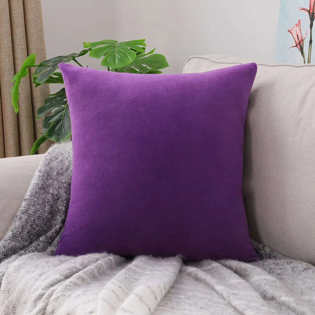

Короткая плюшевая наволочка для подушки, наволочка для дивана, стула, декоративная наволочка для подушки для дома