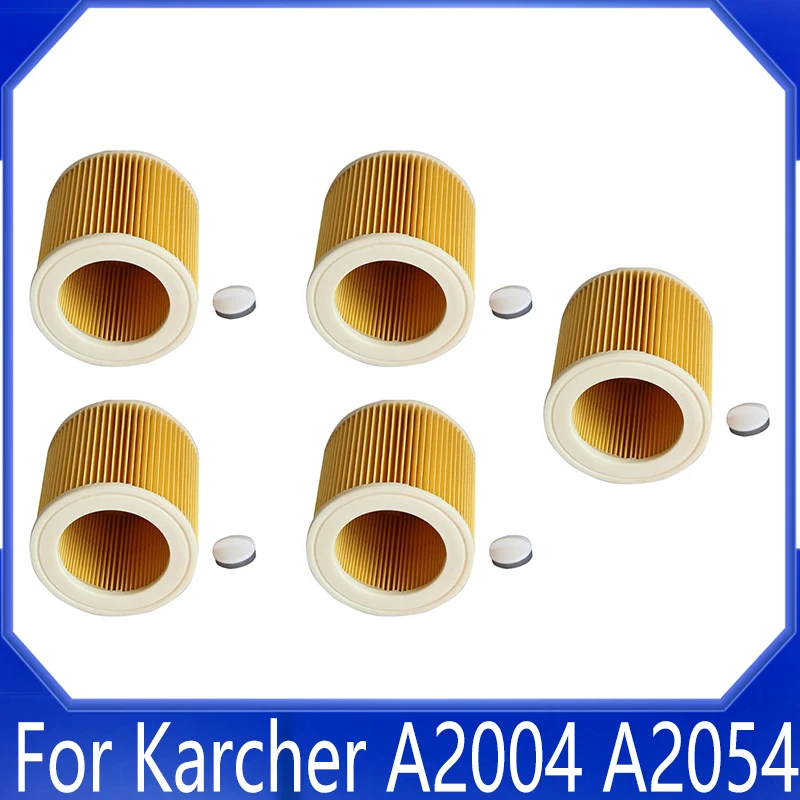 

5PCS Replacement Air Dust Filter For Karcher 6.414-552.0 Vacuum Cleaner Parts A2004 A2204 HEPA Filter