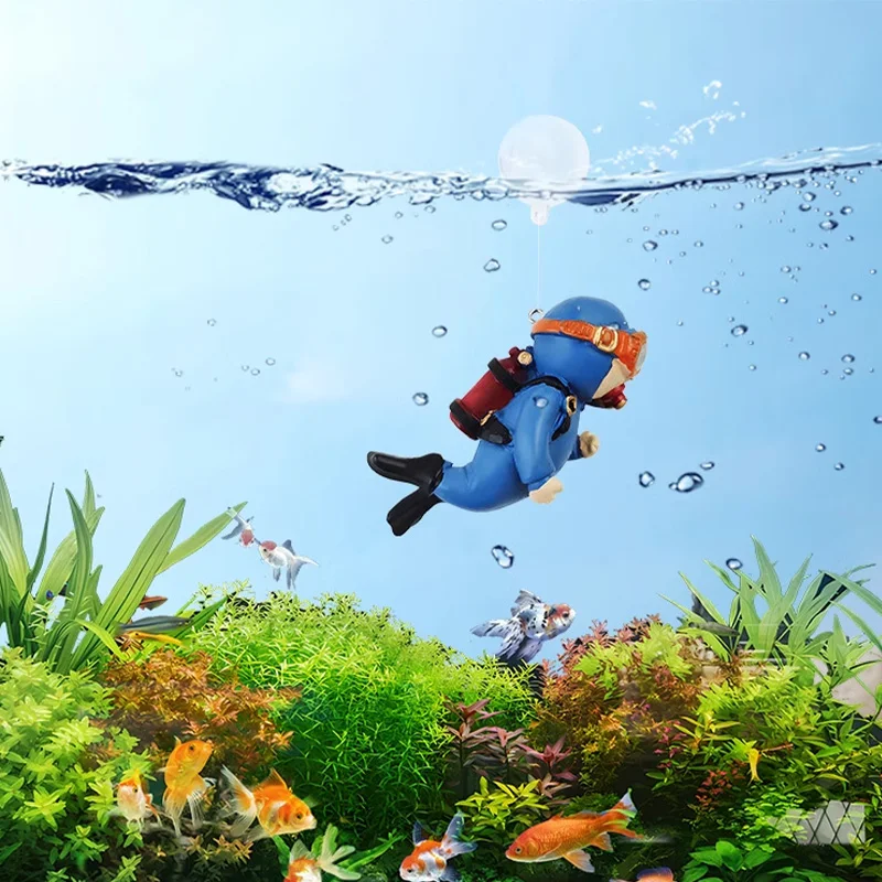 Мини-фигурки дайвера, миниатюрные плавающие шарики, украшение для ...
