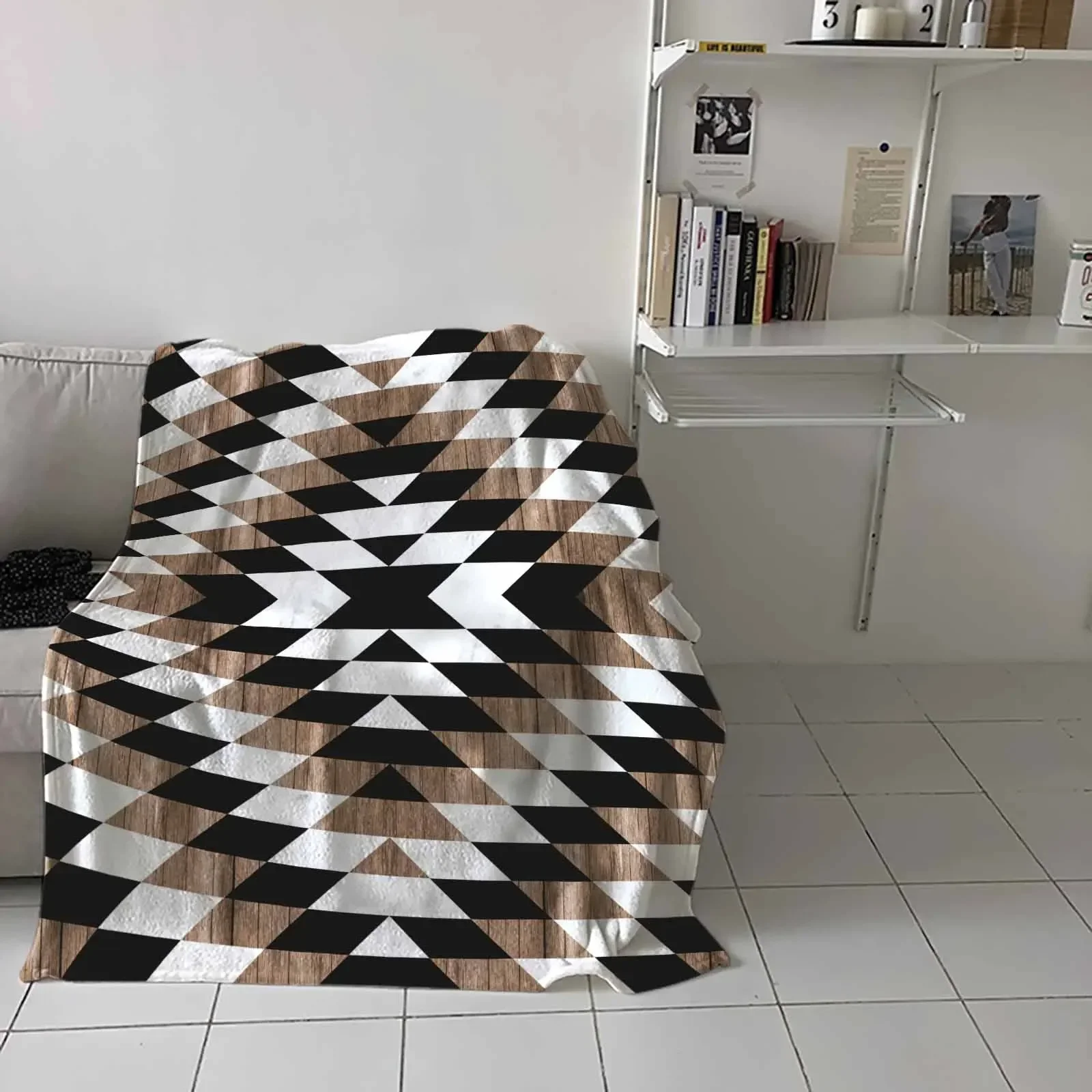 Богемные ацтекские деревянные одеяла портативное мягкое покрывало для кровати