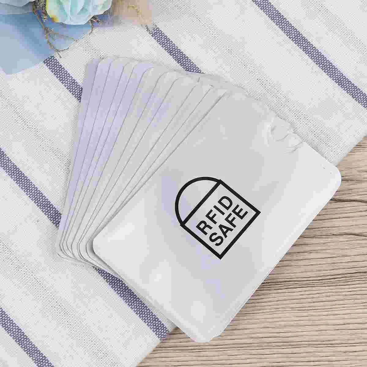 

12PCS Signal Blocker Pouch Anti-Scanning Antimagnetic Bag for Credit ID (Silver)
