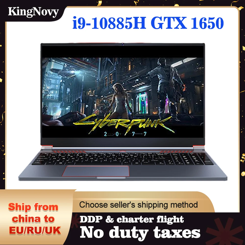 Игровой ноутбук KingNovy 16 1 дюйма Intel Core i9 10885H i7 10870H Nvidia GTX 1650 4G металлический ноутбуки