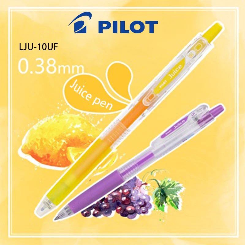 

6/12/24pcs PILOT LJU-10UF Juice Gel Pen 0.38mm 24 Colors Optional Quick-drying Durable Gel Pen Student Stationery Supplies