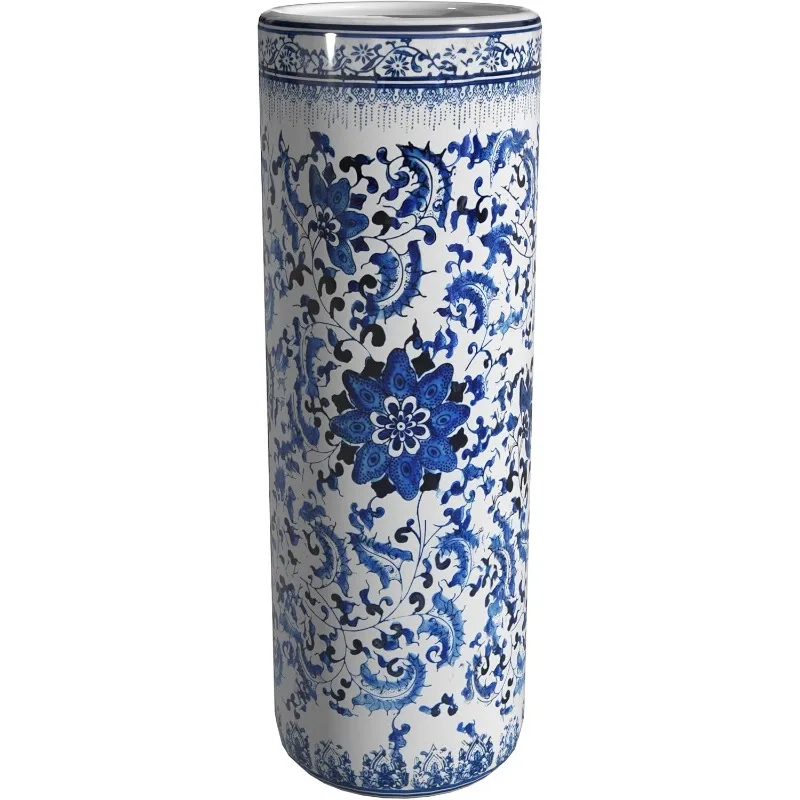 Фотообои 24 &quotс цветочным рисунком синего и белого цветов