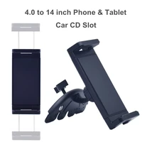 universal tablet cd slot mount tablet car mount for 4 14 inch car cd player tablet cell phone holder rotation for ipad pro 12 9
