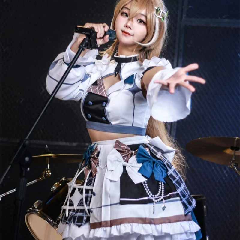 Костюм для косплея Nanashi Mumei Vtuber Hololive4th аниме женский элегантный наряд костюм