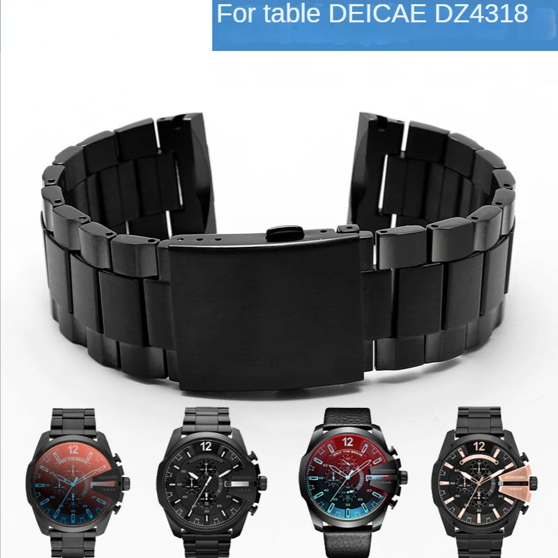 

Solid Stainless Steel Watch Strap for Diesel Dz4318 Dz4323 Dz4283 Waterproof Sweet-Proof Comfortable to Wear Watchband Male 26mm