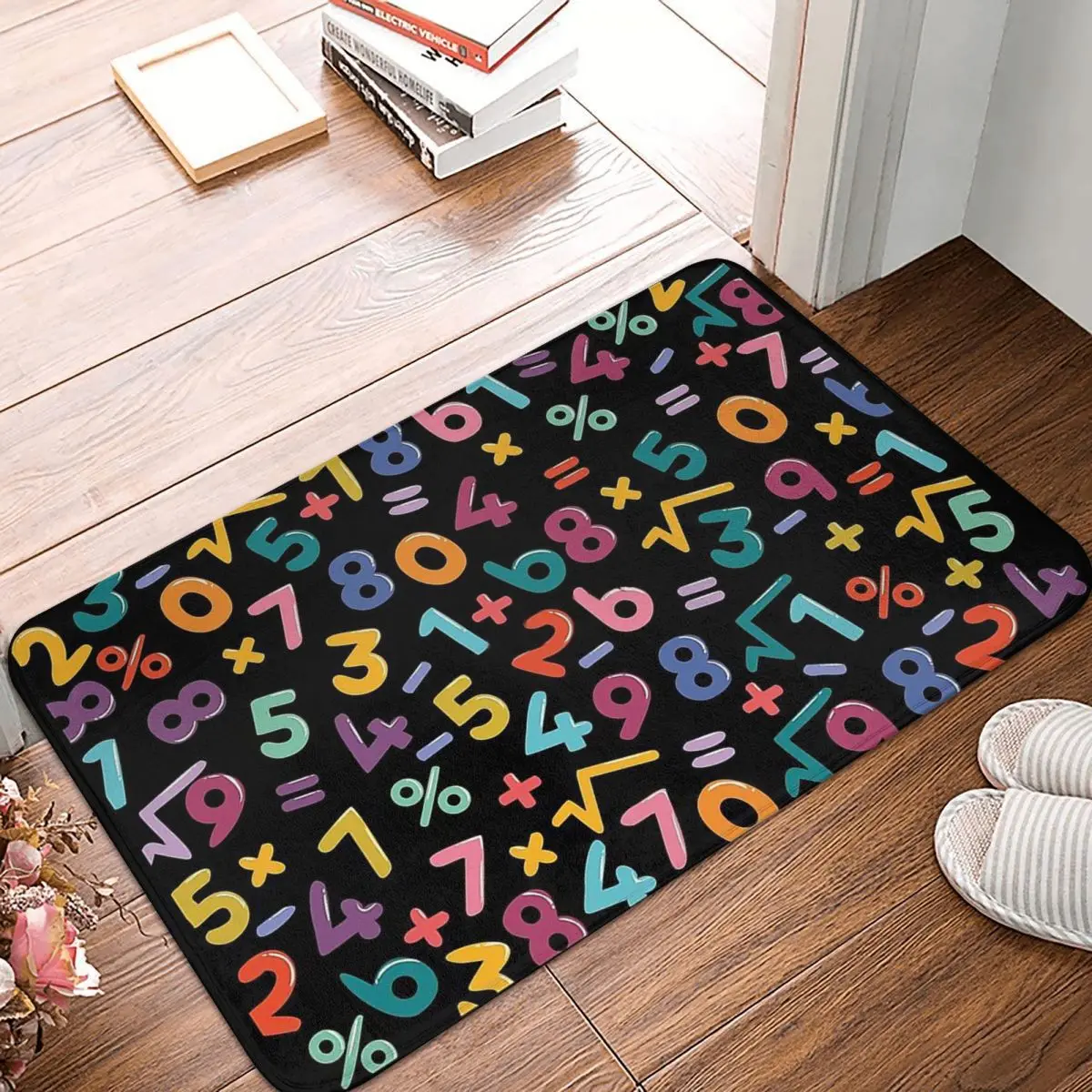 

Geek Anti-Slip Doormat Kitchen Mat Math And Numbers For Student Or Teacher Face Hallway Carpet Entrance Door Rug Bedroom Decor