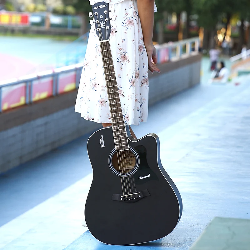 

Left Handed Kit Guitar Wood 6 String Portable Hollow Body Guitar Classical Big Practice Guitarra Acustica Music Instrument