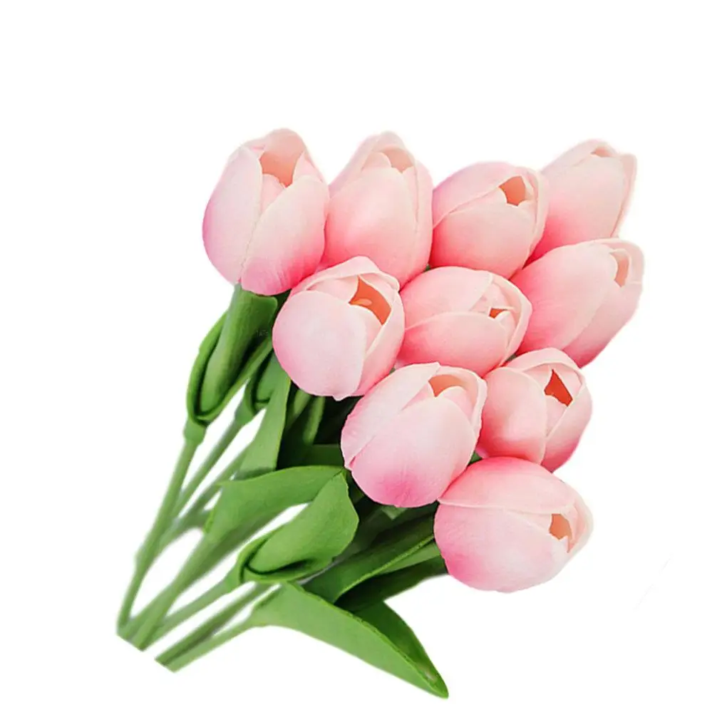 

10 Pcs Mooie Tulp Flores Kunstbloemen Tulipany Tulpen Nep Bloem Kerst Decoraties Voor Thuis Bruiloft Decor 35 Cm