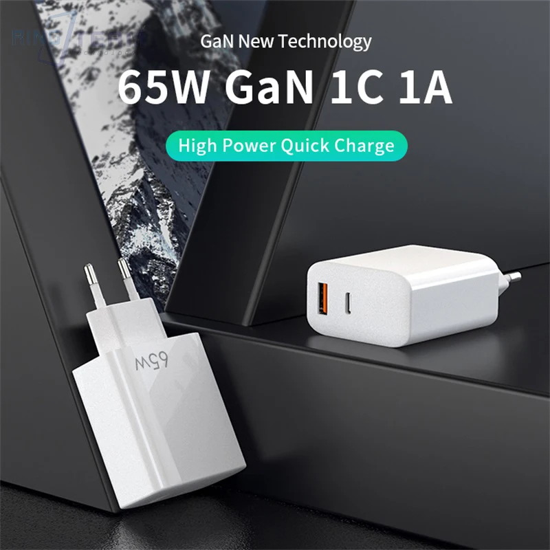 

Quick Charge 4.0 3.0 QC PD Charger 65W QC4.0 QC3.0 USB Type C Fast Charger for iPhone 13 12 Xs 8 Xiaomi Phone PD Charger
