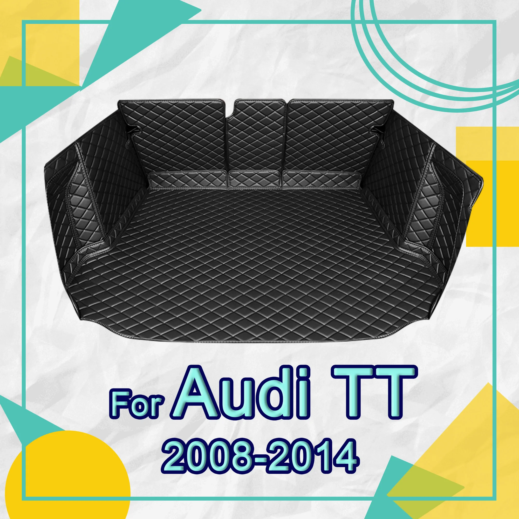 

Car trunk mat for Audi TT Hardtop roadster Four seat 2008 2009 2010 2011 2012-2014 cargo liner carpet interior accessories cover