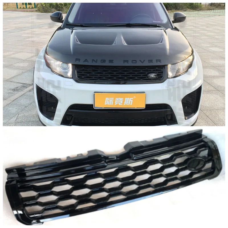 

High quality ABS Mesh Grille Trim Racing Grills Fits For Land Range Rover Evoque 2013 2014 2015 2016 2017 2018 2019