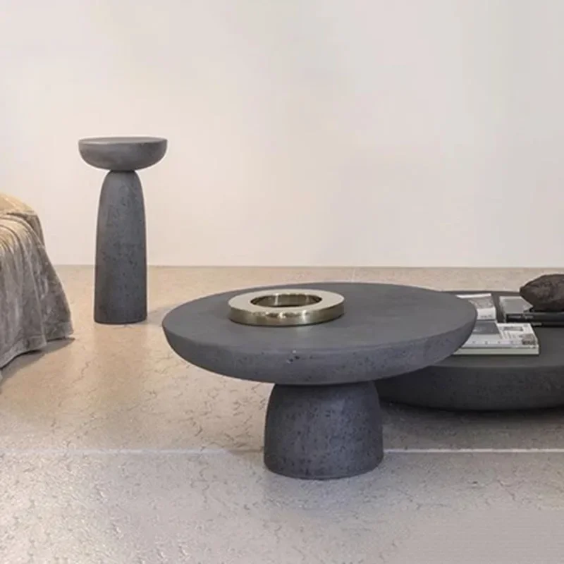 Роскошный кофейный столик в скандинавском стиле Маленький мраморный боковой для
